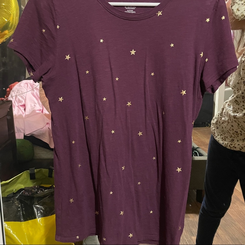 Purple Gold Star T-Shirt